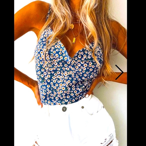 Unique Sling Drape Style W/ lining Vest Silk Chiffon Floral Cami Style Dress Top - Picture 4 of 7